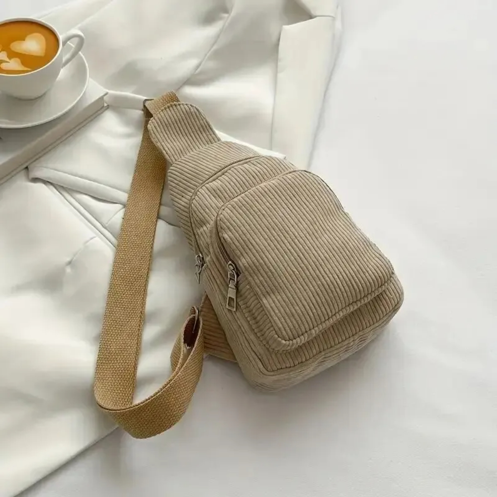 Mini Backpack Purse - 빈티지 코듀로이 크로스 바디 백 레트로