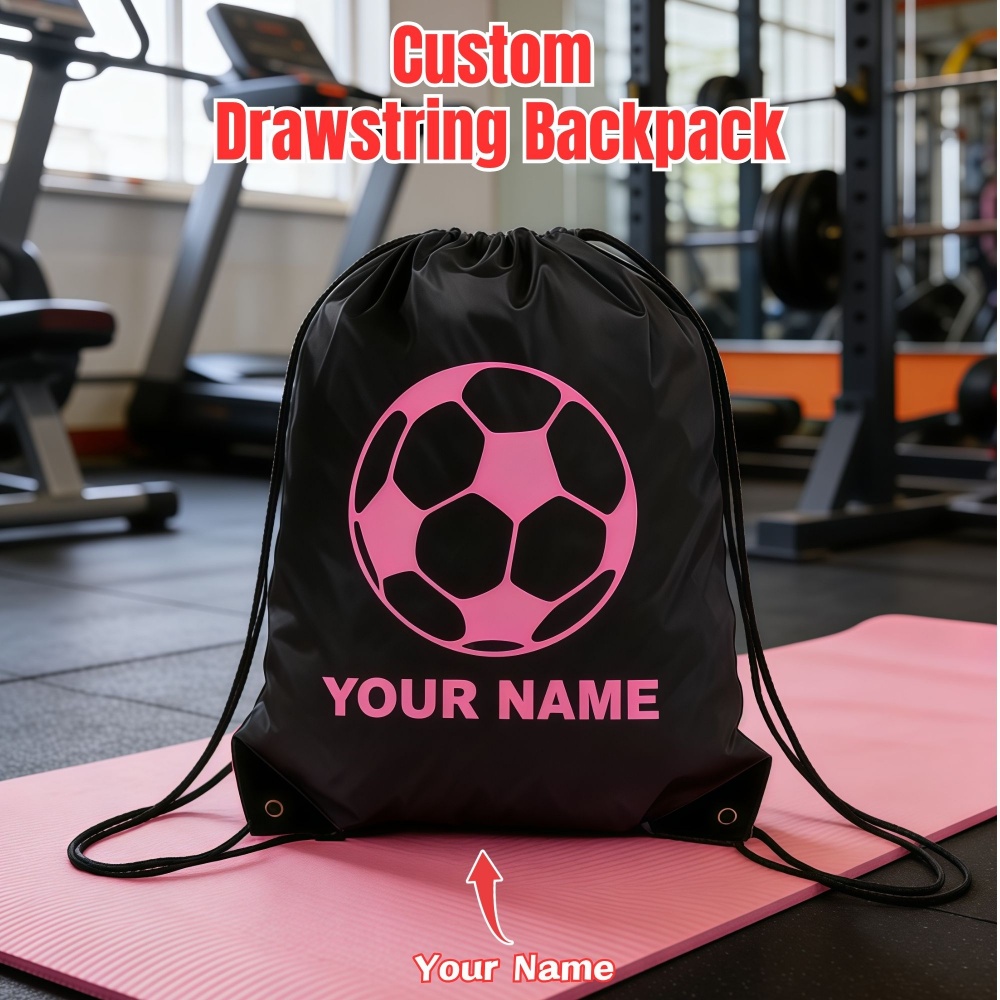 맞춤 이름 축구 드로스트링 백팩 강화 모서리 폴리에스터 - Drawstring Gym Bag 리뷰 및 가격