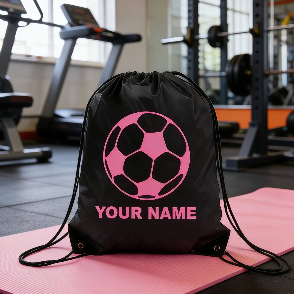 맞춤 이름 축구 드로스트링 백팩 강화 모서리 폴리에스터 - Drawstring Gym Bag 리뷰 및 가격