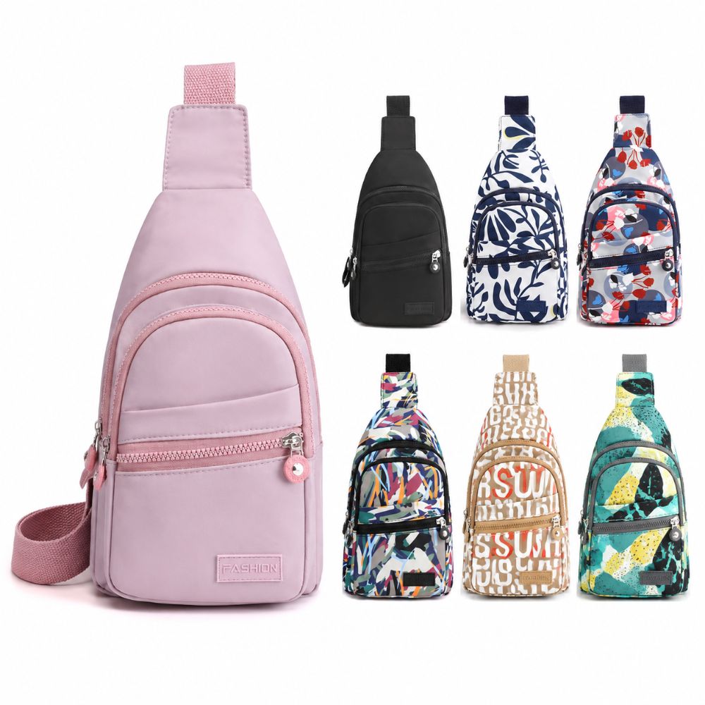 나일론 여성용 가슴 가방 방수 지퍼 체스트 백 팩 경량 - Sling Backpack Shoulder 리뷰 및 가격