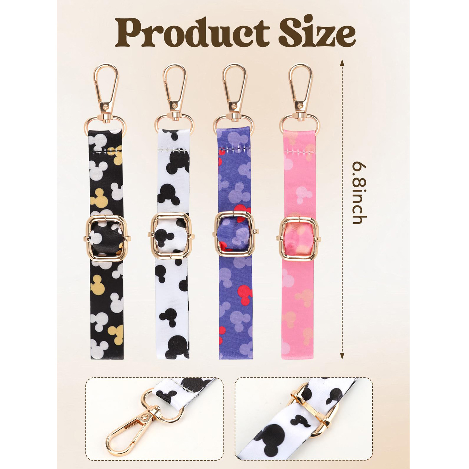 미키 마우스 귀 모양 가방 걸이 비즈 끈 키체인 여행용 - Backpack Insert Organizer 리뷰 및 가격